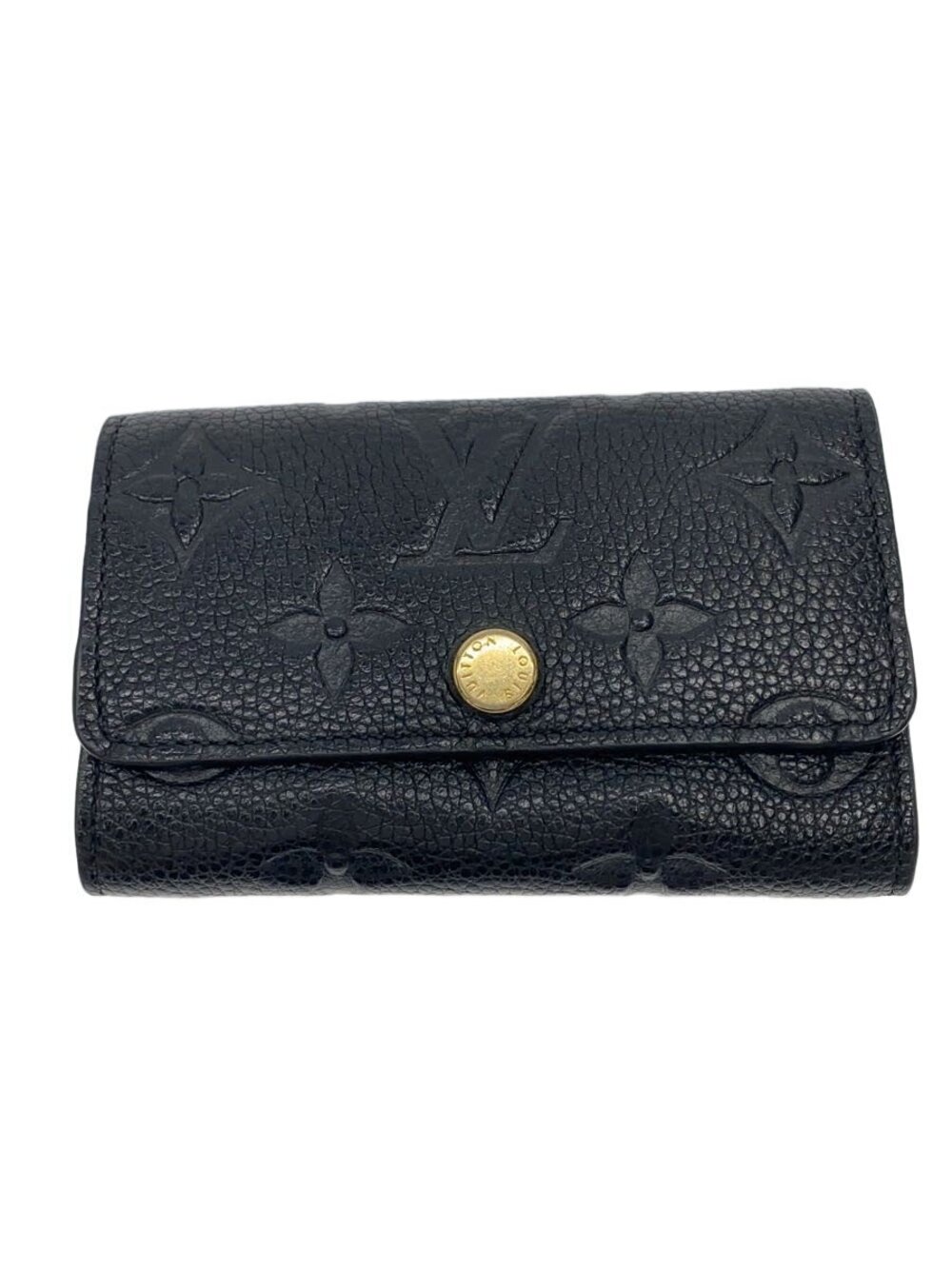 LOUIS VUITTON Multicles Monogram Empreinte Cowhide Leather Black